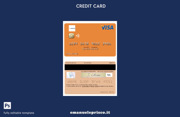 modello di carta di debito visto Guinea Access Bank Guinée in stile verificato